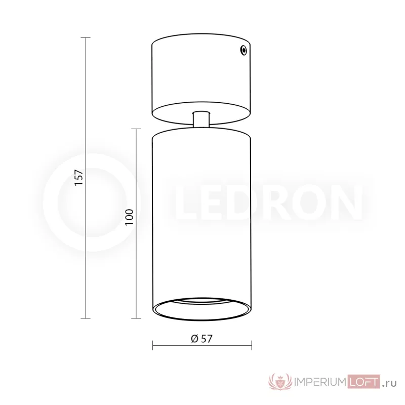 Накладной светильник Ledron MJ1184 Black от ImperiumLoft