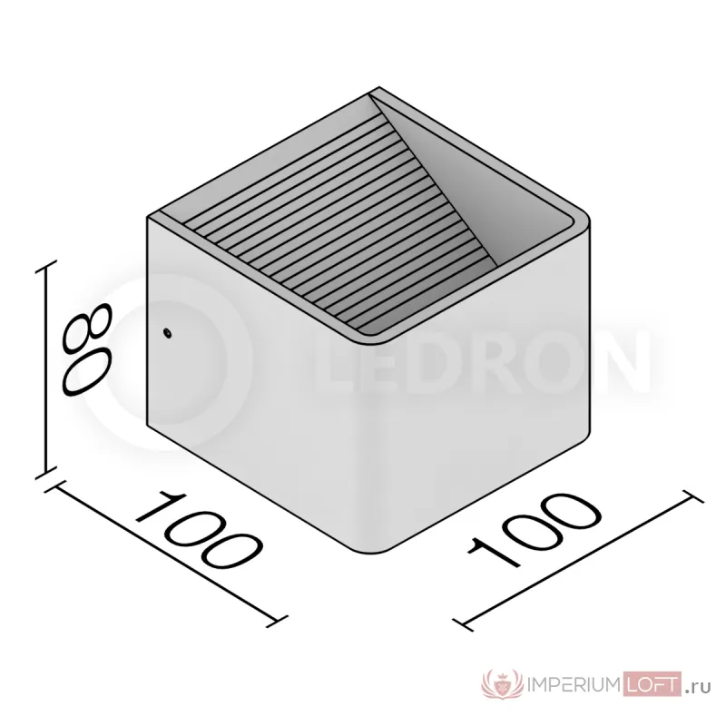Светодиодное бра Ledron LD1100/6W White от ImperiumLoft