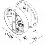 Светодиодное бра Ledron UFO G2 White-Black от ImperiumLoft