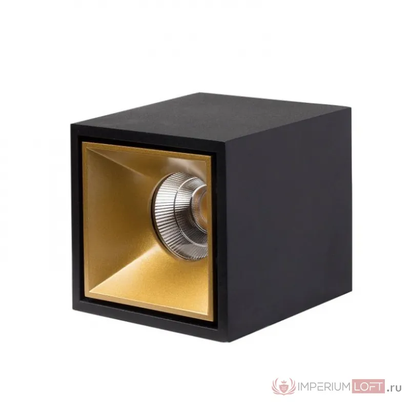 Накладной светодиодный светильник LeDron KUBING Black Gold от ImperiumLoft