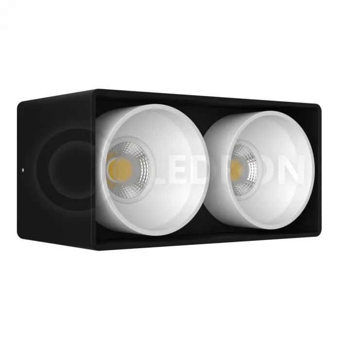 Накладной светильник Ledron KEA 2 ED GU10 Black-White от ImperiumLoft