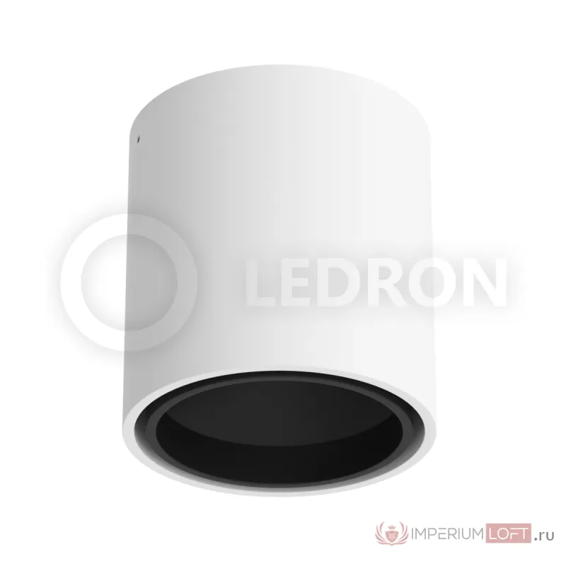 Накладной светильник Ledron KEA R ED GU10 White-Black от ImperiumLoft