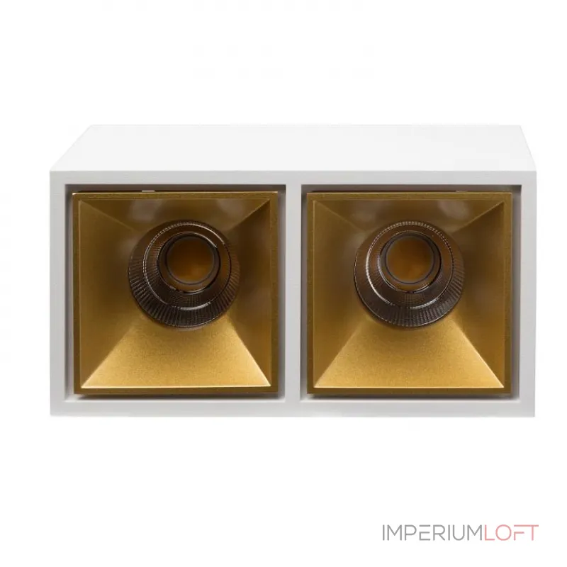 Накладной светодиодный светильник Ledron KUBING 2 White-Gold
