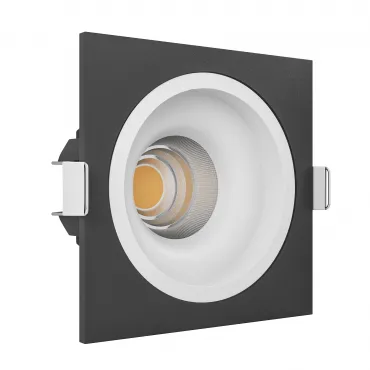 Встраиваемый светодиодный светильник LeDron LEVEL SQ 1 WHITE/BLACK