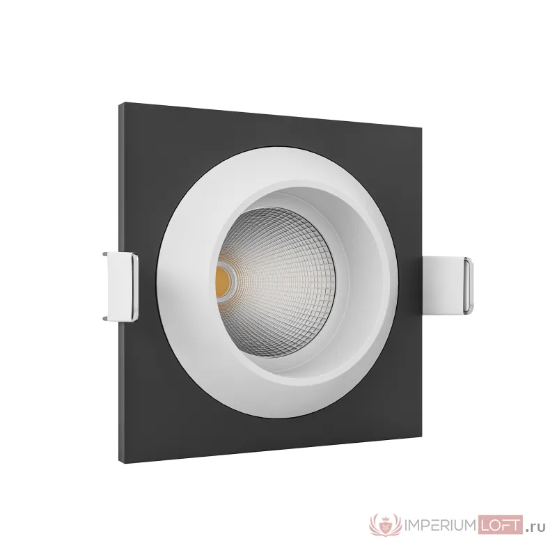 Встраиваемый светодиодный светильник LeDron GIZA MINI SQ 1 Black/White от ImperiumLoft