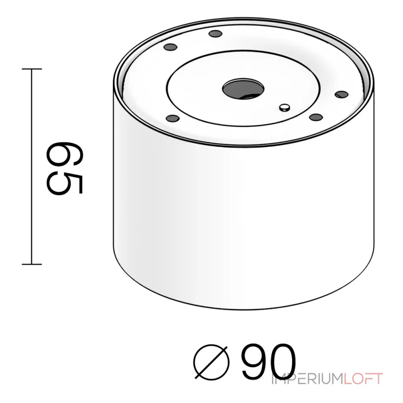 Накладной светодиодный светильник LeDron LXS0812-8W 3000K