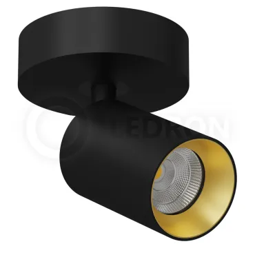 Накладной светодиодный светильник LeDron SAGITONY R 60 Dim Black-Gold