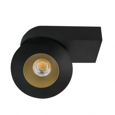 Накладной светодиодный светильник LeDron KRIS SLIM Black Gold
