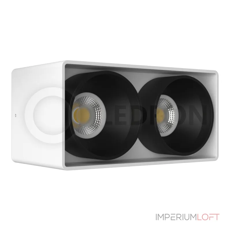 Накладной светильник Ledron KEA 2 ED GU10 White-Black Накладной светильник Ledron KEA 2 ED GU10 White-Black