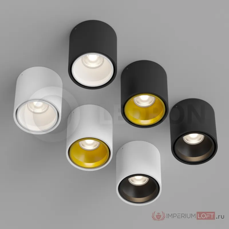 Накладной светильник Ledron KEA R ED GU10 Black от ImperiumLoft