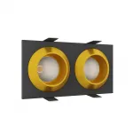 Встраиваемый светодиодный светильник LeDron GIZA MINI SQ 2 Black/Gold от ImperiumLoft