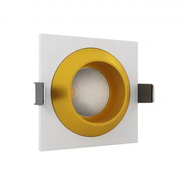 Встраиваемый светодиодный светильник LeDron GIZA MINI SQ 1 White/Gold от ImperiumLoft
