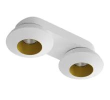 Накладной поворотный светодиодный светильник Ledron KRIS SLIM 2 White-Gold