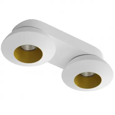 Накладной светодиодный светильник Ledon KRIS SLIM 2 White-Gold от ImperiumLoft
