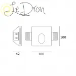 Гипсовый встраиваемый светильник MW9430 от ImperiumLoft Гипсовый встраиваемый светильник MW9430 от ImperiumLoft