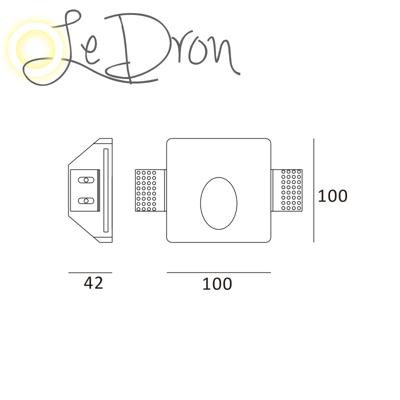 Гипсовый встраиваемый светильник MW9430 от ImperiumLoft Гипсовый встраиваемый светильник MW9430 от ImperiumLoft