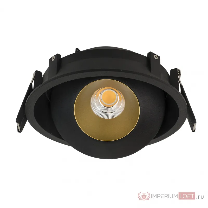 Встраиваемый светодиодный светильник LeDron KRIS IN Black Gold от ImperiumLoft