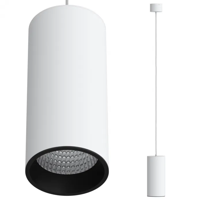 Подвесной светодиодный светильник LeDron SLC7392 12W-P White-Black от ImperiumLoft