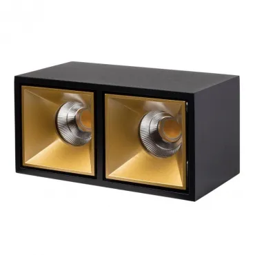 Накладной светодиодный светильник LeDron KUBING 2 Black Gold