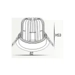 Светодиодный встраиваемый светильник LH07SB-R от ImperiumLoft