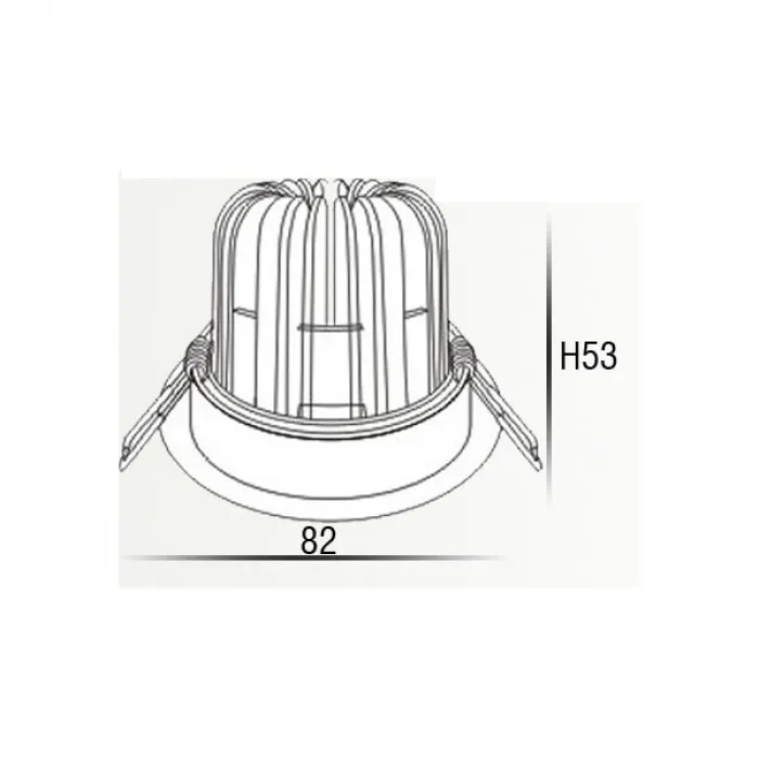 Светодиодный встраиваемый светильник LH07SB-R от ImperiumLoft