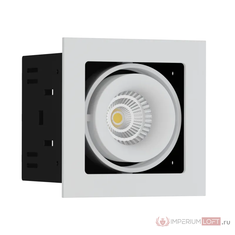 Встраиваемый светодиодный светильник LeDron ON 201 9W WH-BK от ImperiumLoft