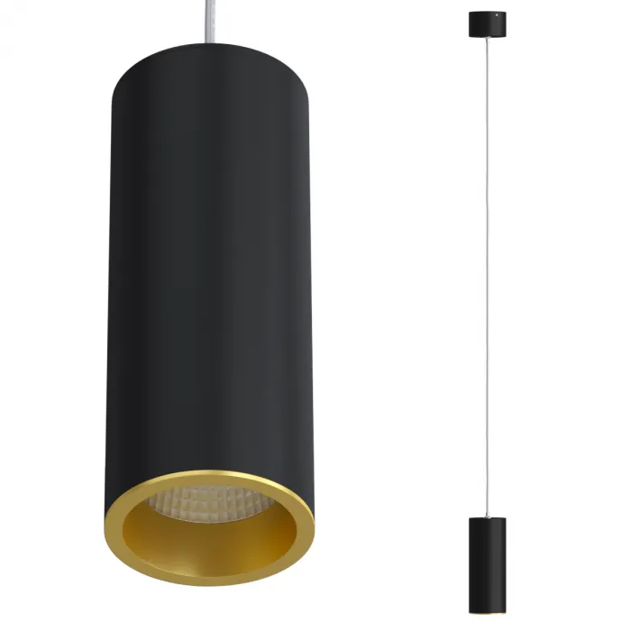 Подвесной светодиодный светильник LeDron SLC7391 7W-P Black-Gold от ImperiumLoft