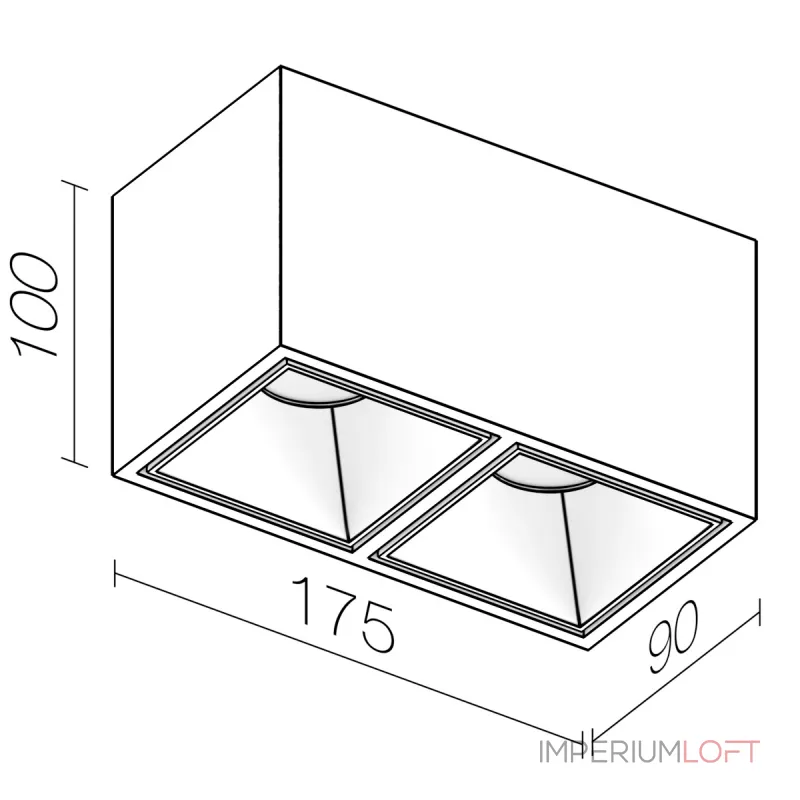 Накладной светодиодный светильник LeDron KUBING 2 White от ImperiumLoft Накладной светодиодный светильник LeDron KUBING 2 White от ImperiumLoft