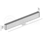Светодиодное бра Ledron Long GW-M066/65 Black от ImperiumLoft