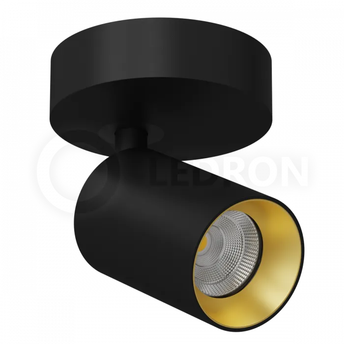 Накладной светодиодный светильник Ledron SAGITONY R60 Black-Gold от ImperiumLoft