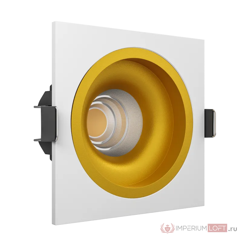 Встраиваемый светодиодный светильник LeDron LEVEL SQ 1 GOLD/WHITE от ImperiumLoft