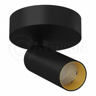 Накладной светодиодный светильник Ledron SAGITONY R40 Black Gold от ImperiumLoft