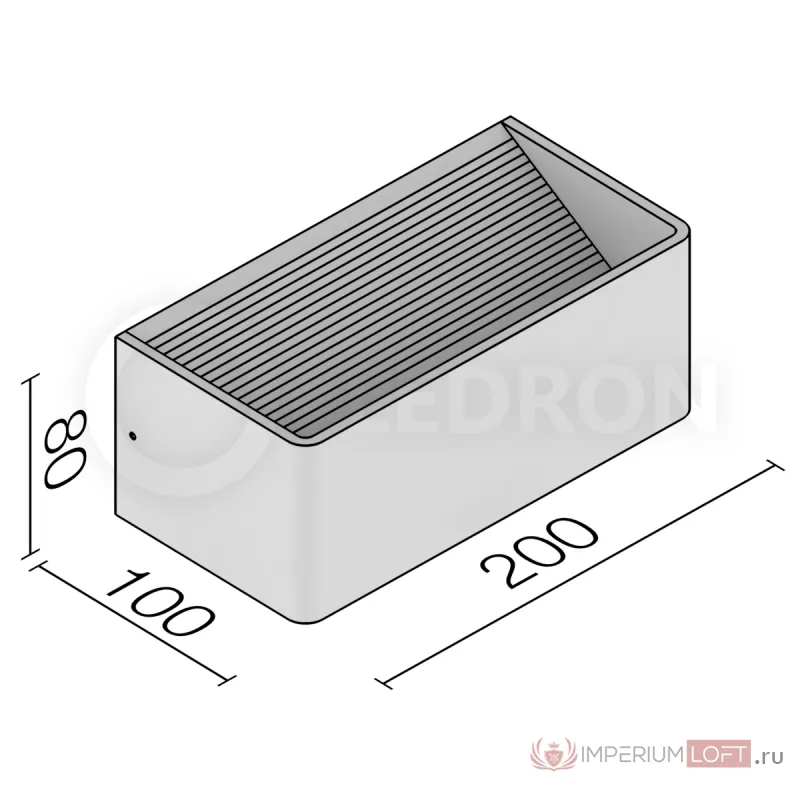 Светодиодное бра Ledron LD1200/6W White от ImperiumLoft
