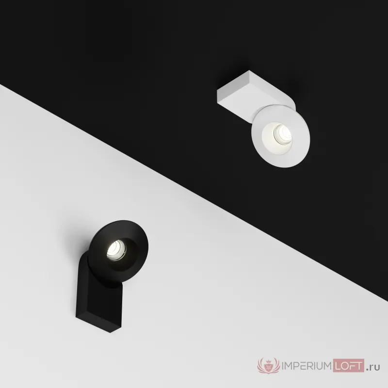 Накладной светодиодный светильник Ledron KRIS SLIM Black-White от ImperiumLoft