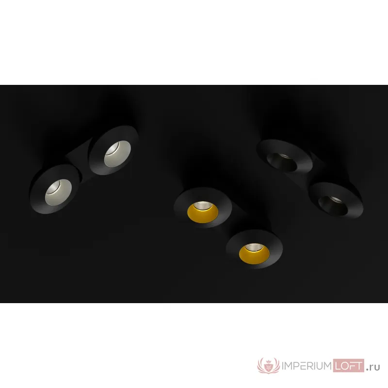 Накладной светодиодный светильник Ledron KRIS SLIM 2 Black от ImperiumLoft