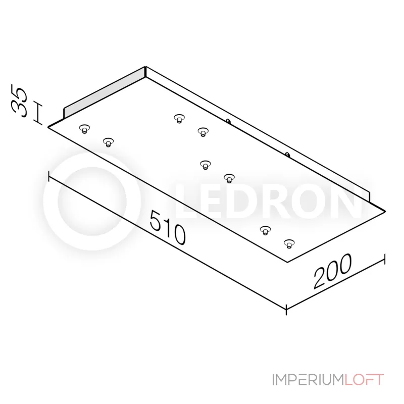 Подвесной светильник Ledron HL012-8 Black