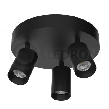 Накладной светодиодный светильник Ledron SAGITONY E3 R60 Black от ImperiumLoft