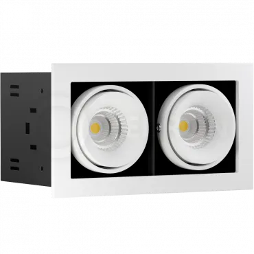 Встраиваемый светодиодный светильник LeDron ON 202 9W WH-BK от ImperiumLoft