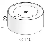 Накладной светодиодный светильник LeDron LXS0812-16W 3000K
