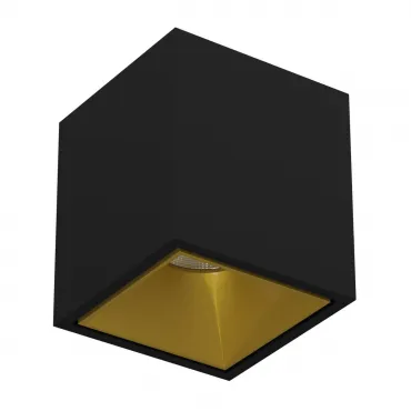Накладной светодиодный светильник Ledron KUBING Black-Gold