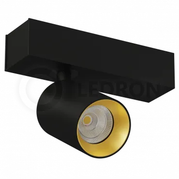 Накладной светодиодный светильник LeDron SAGITONY-S60-Black-Gold