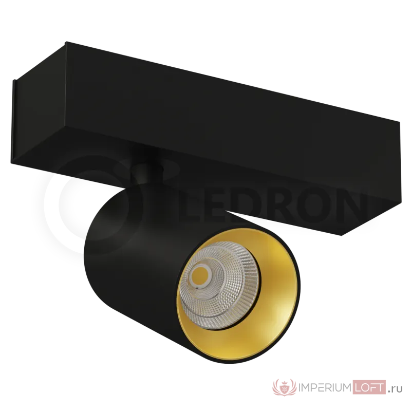Накладной светодиодный светильник LeDron SAGITONY-S60-Black-Gold от ImperiumLoft