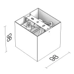 Накладной светодиодный светильник LeDron SKY OK White