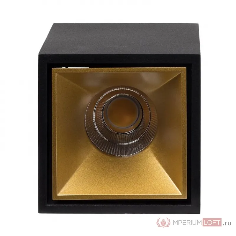 Накладной светодиодный светильник Ledron KUBING Black-Gold от ImperiumLoft