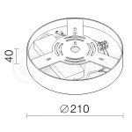 Накладной светодиодный светильник LeDron LTD0291 20W Y 4000K от ImperiumLoft Накладной светодиодный светильник LeDron LTD0291 20W Y 4000K от ImperiumLoft