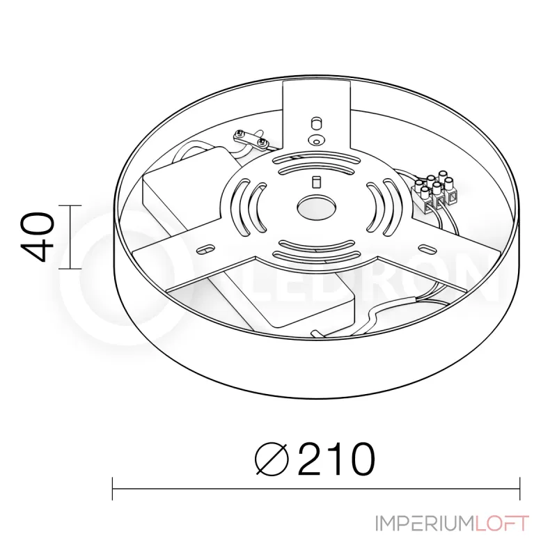 Накладной светодиодный светильник LeDron LTD0291 20W Y 4000K от ImperiumLoft Накладной светодиодный светильник LeDron LTD0291 20W Y 4000K от ImperiumLoft