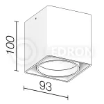 Накладной светильник Ledron KEA ED GU10 White-Black