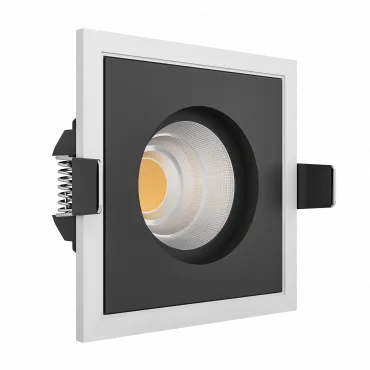 Встраиваемый светодиодный светильник LeDron BRUTAL SQ 1 WHITE BLACK