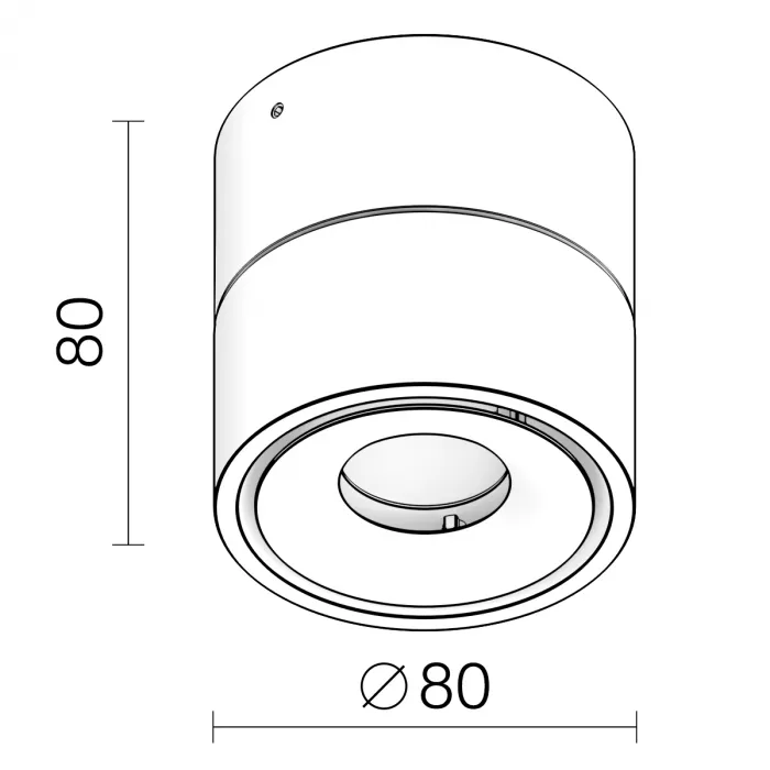 Накладной светодиодный светильник Ledron LH8W White от ImperiumLoft