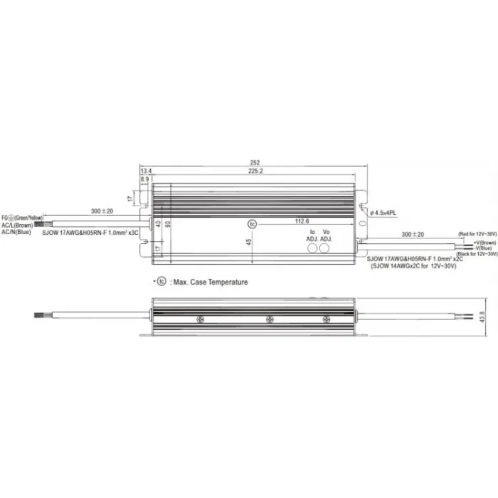 Блок питания MW HLG-320H-48V 320W от ImperiumLoft
